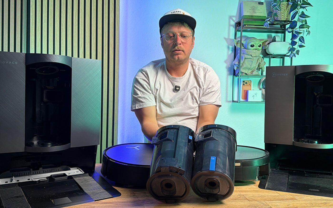 ECOVACS DEEBOT X12 OmniCyclone beutellose Station mit Zyklon-Entleerungssystem